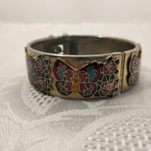 Vintage cloisonne enamel bracelet