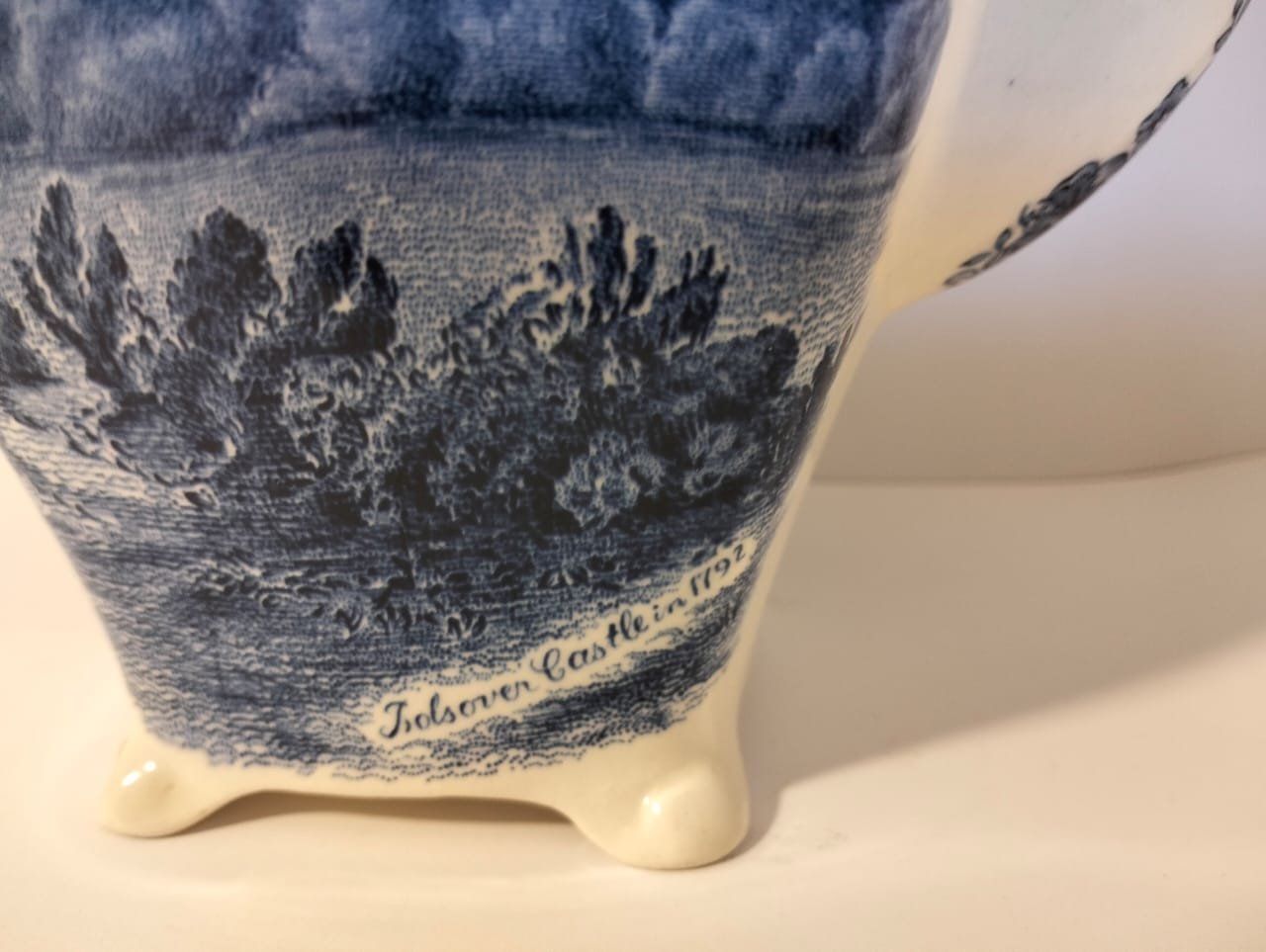 Rare Johnson Bros Blue and White Coffee Pot 5 Rare Johnson Bros Blue and White Coffee Pot - Image 5