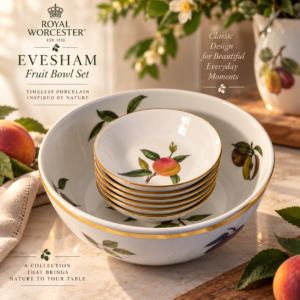 Royal Worcester Evesham Fruit bowl set
