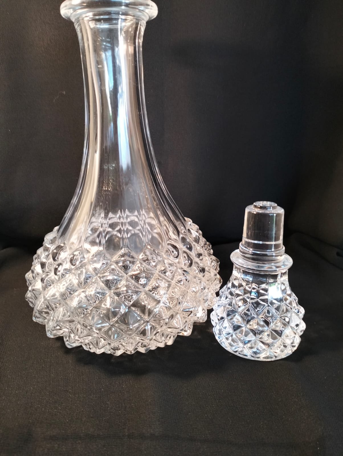 Vintage Crystal Alcohol Decanter 2 Vintage Crystal Alcohol Decanter