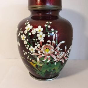Japanese Ginbari Cloisonne Ginger Jar