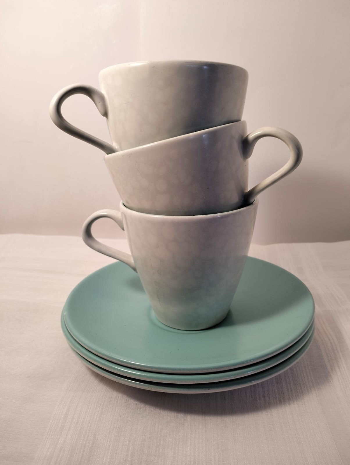 Rare Pooles Pottery Cups and saucers 2 Rare Pooles Pottery Cups and saucers - Image 2