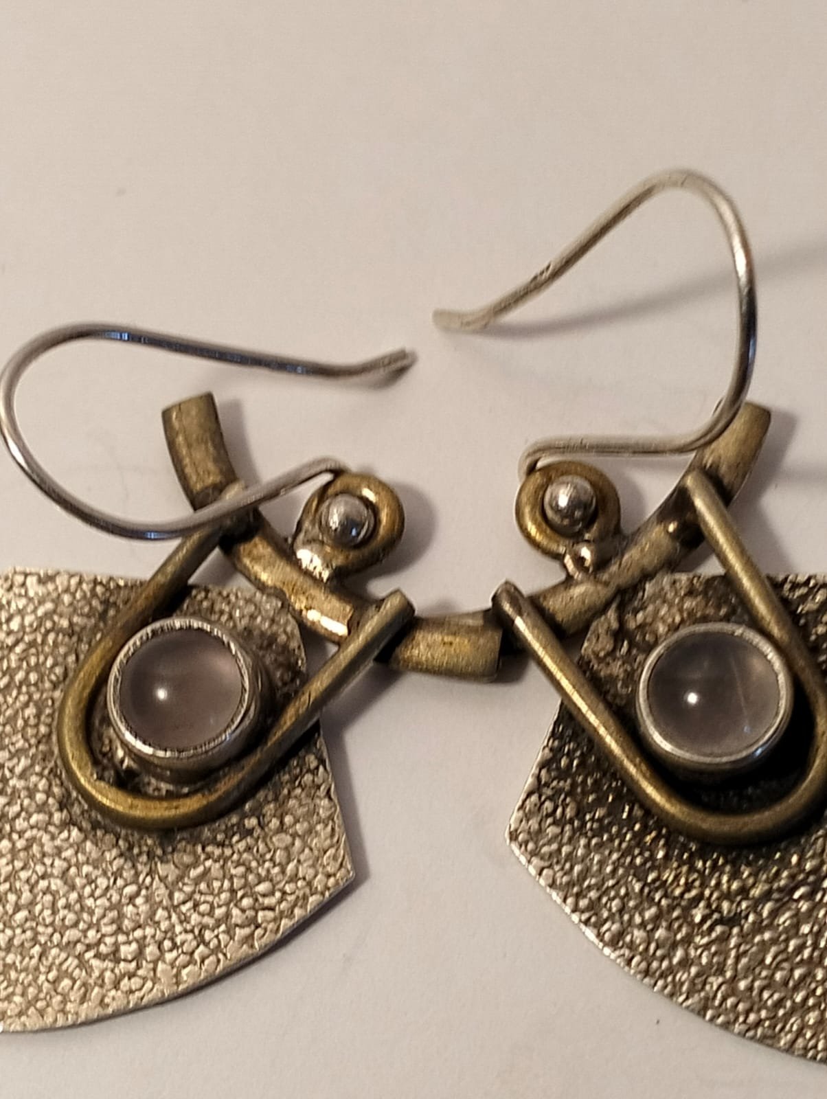 Sterling silver heart shaped earrings 2 Sterling Silver Heart Shaped Earrings