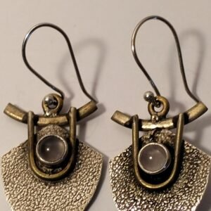 Sterling silver heart shaped earrings