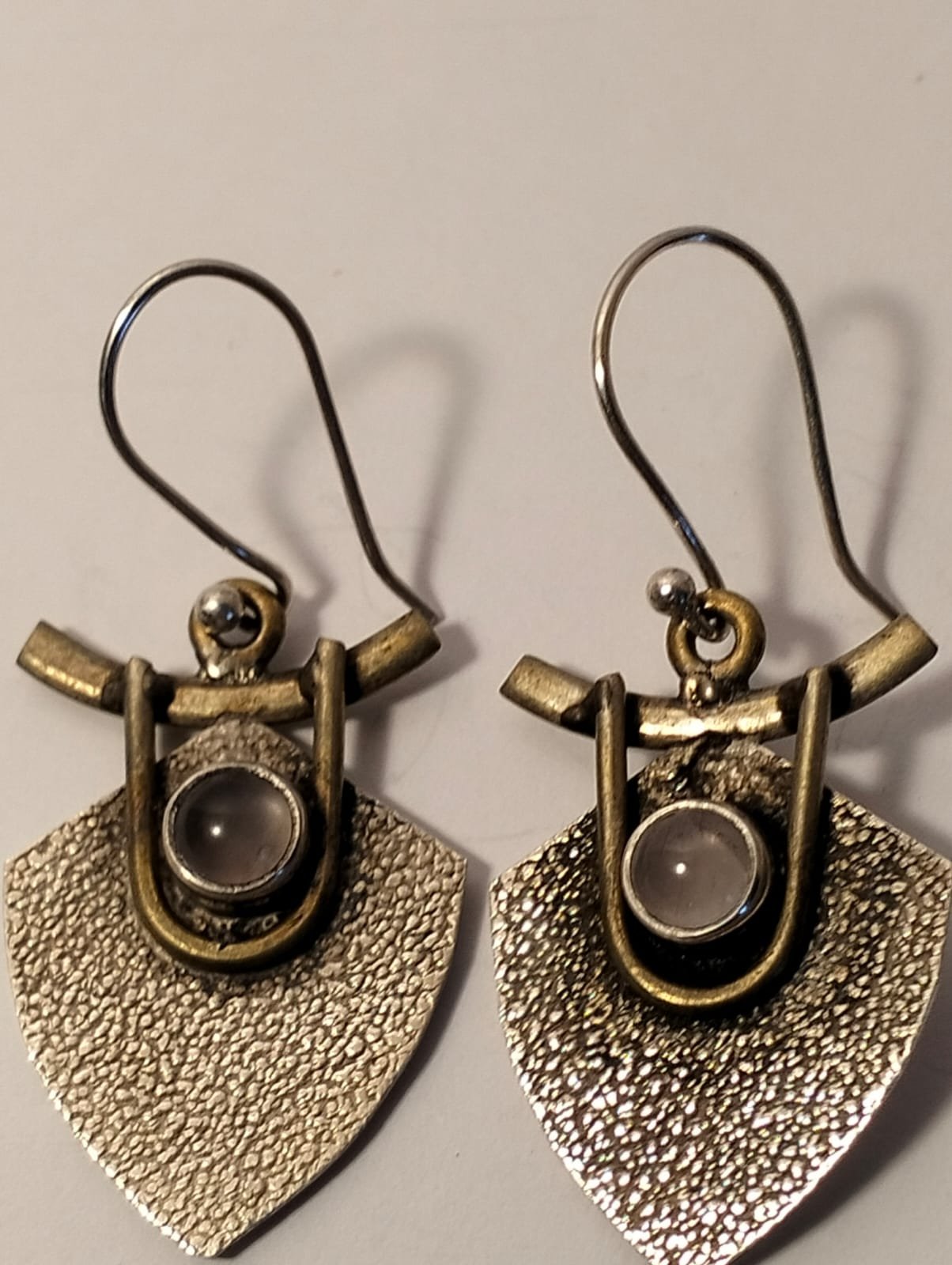 Sterling silver heart shaped earrings 1 Sterling silver heart shaped earrings