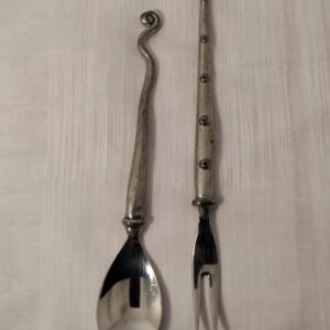 Carrol Boyes pickle fork and condiment spoon