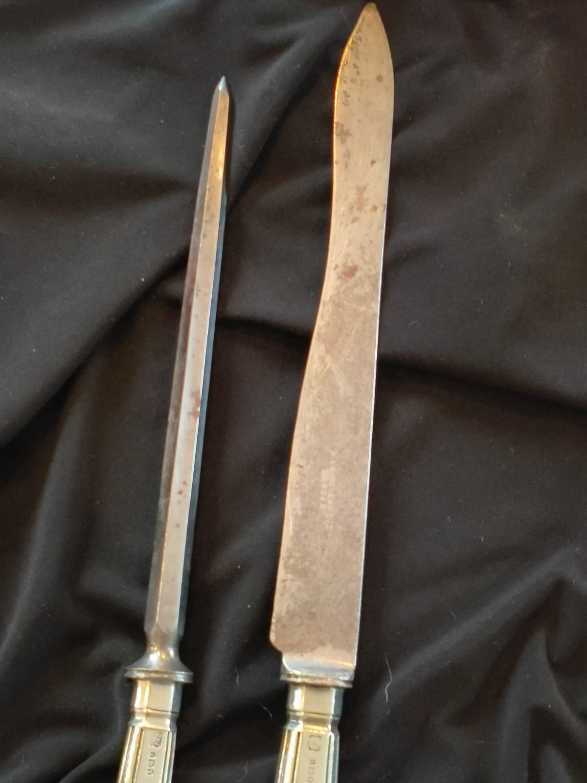 Rare Silver handled Carving Knife and Sharpening Steel 8 Rare Silver handled Carving Knife and Sharpening Steel - Image 8