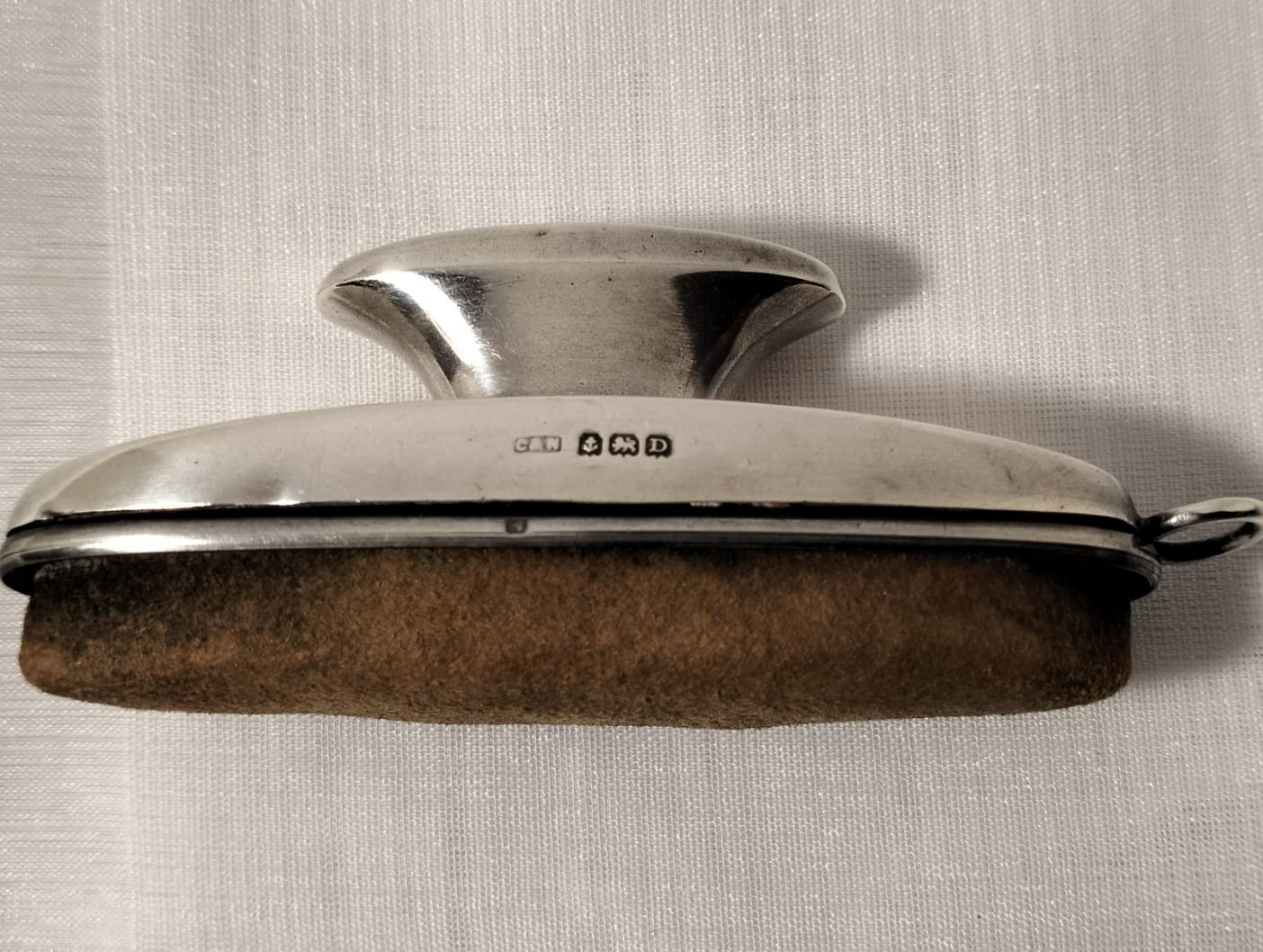 Beautiful Antique sterling silver nail buffer 1 Antique sterling silver nail buffer