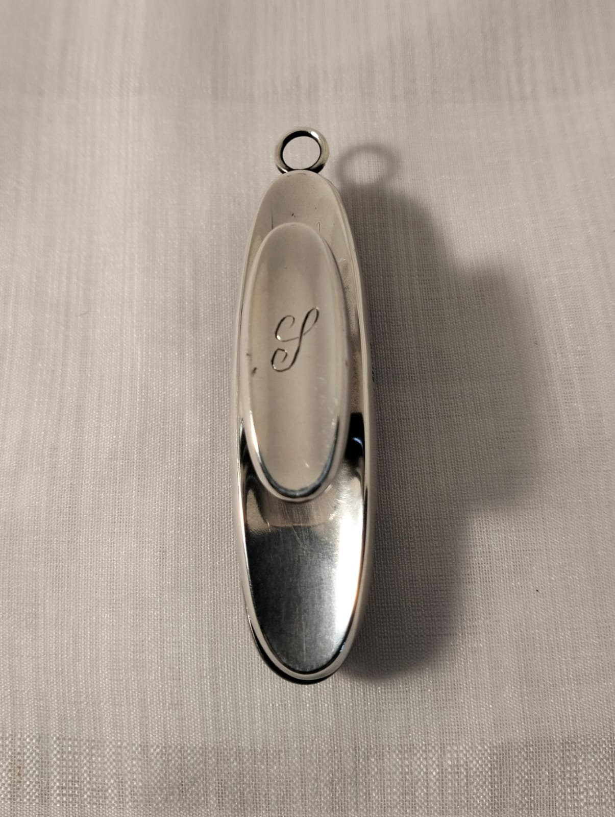 Beautiful Antique sterling silver nail buffer 4 Antique silver nail buffer