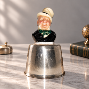 Wilkins Micawber Character Silver Plate Dinner Bell