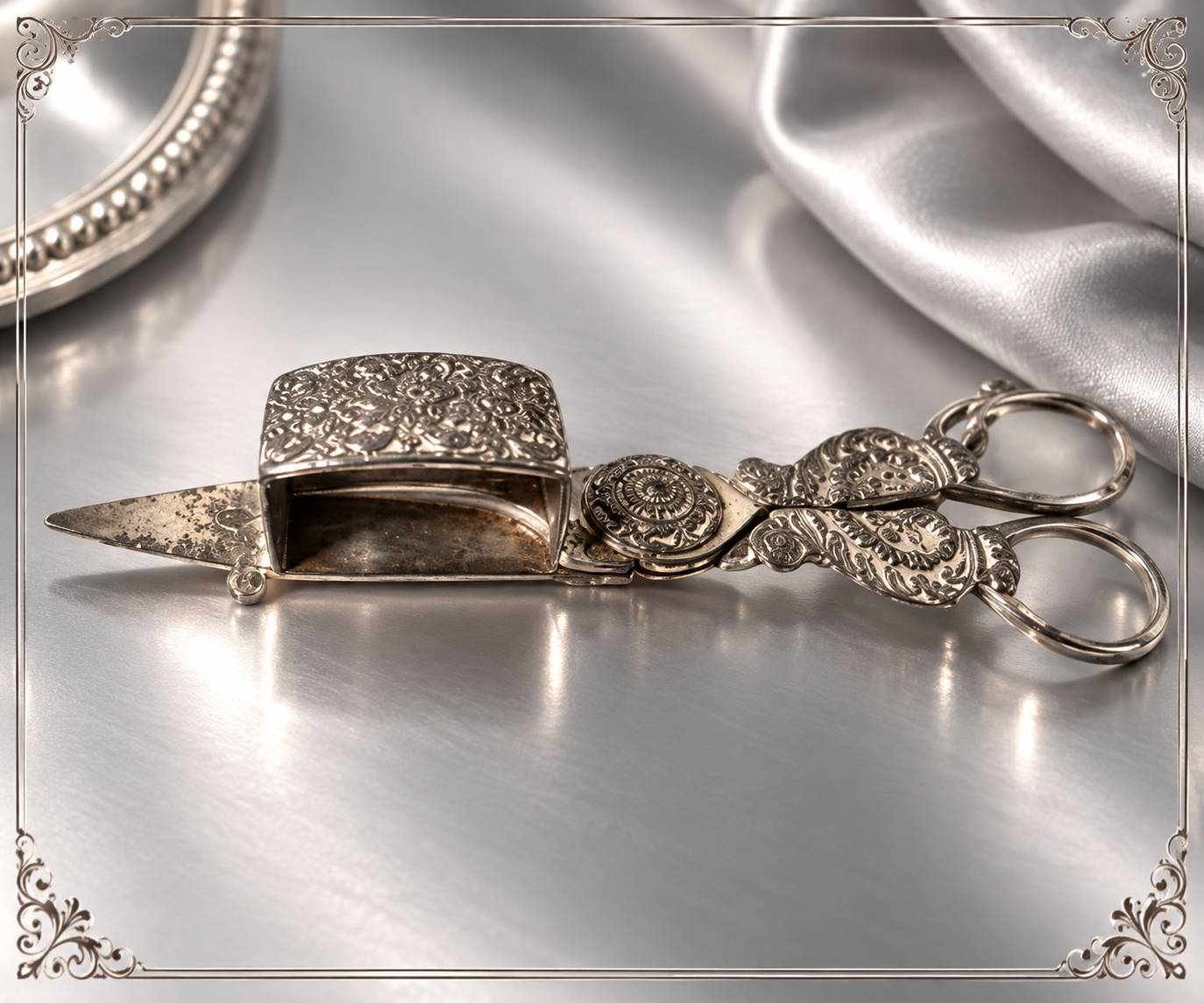Beautiful Silver Plated Candle Wick Trimmer 1 Beautiful Silver Plated Candle Wick Trimmer