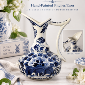 Vintage Delft Blue Hand-Painted Pitcher/Ewer