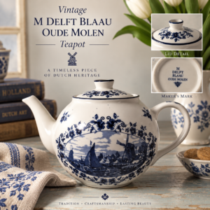 Vintage M DELFT BLAAU OUDE MOLEN Teapot