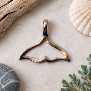 Sterling Silver Whale Tail Pendant