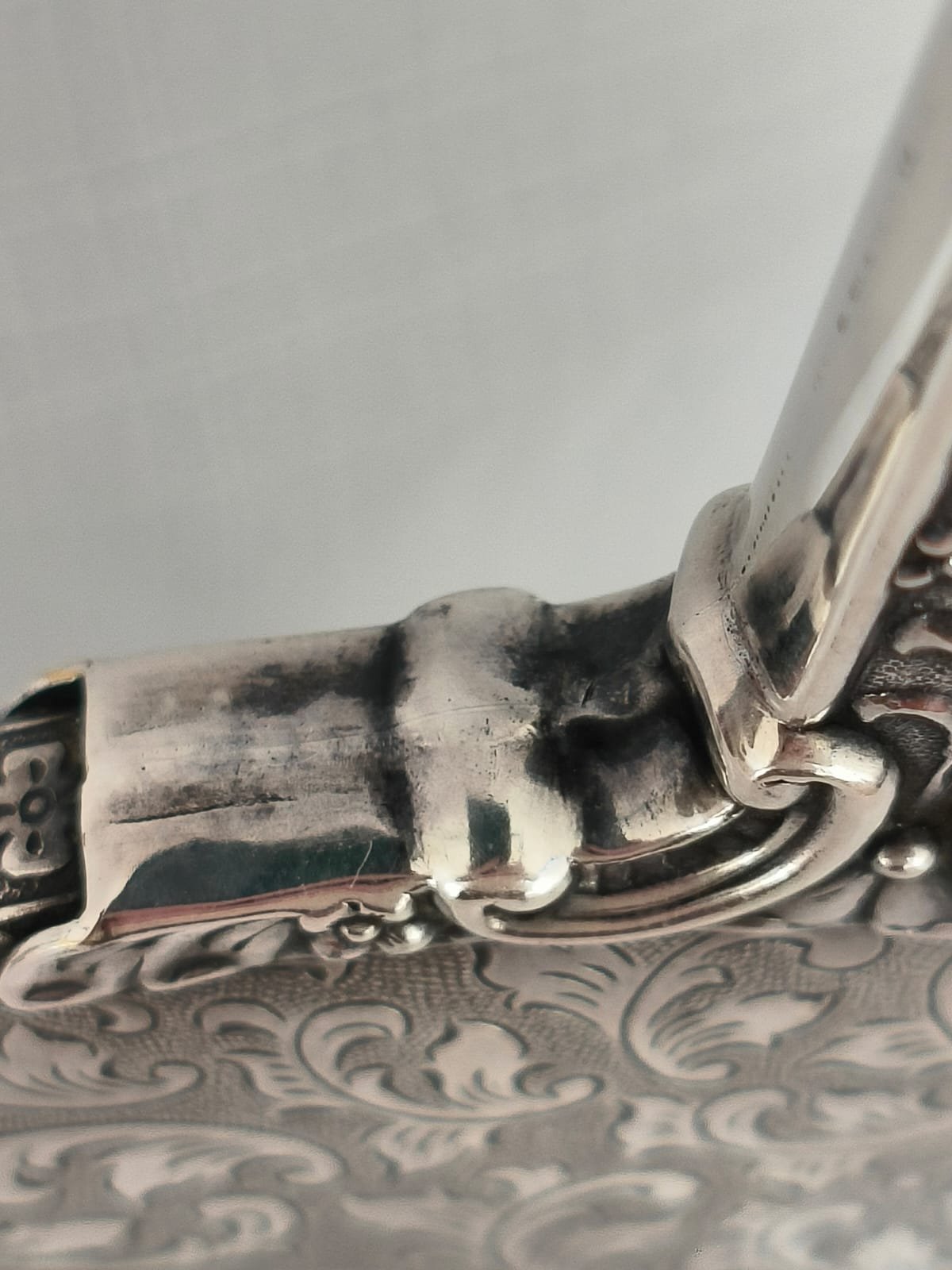 Charming Vintage Silver Plated Hand Mirror 4 Charming Vintage Silver Plated Hand Mirror - Image 4