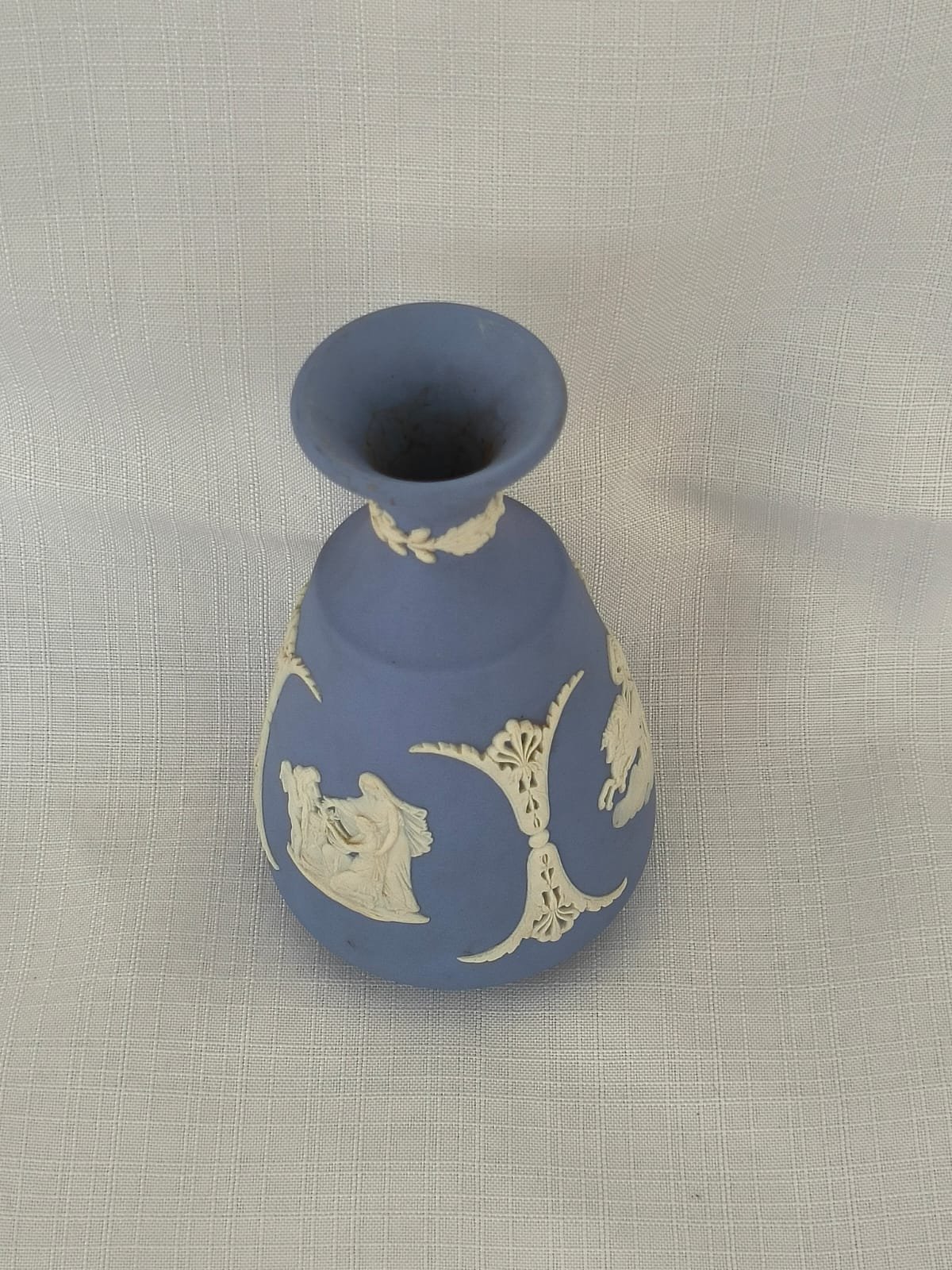 Charming Wedgwood Blue Jasper Bud Vase 2 Charming Wedgwood Blue Jasper Bud Vase - Image 2