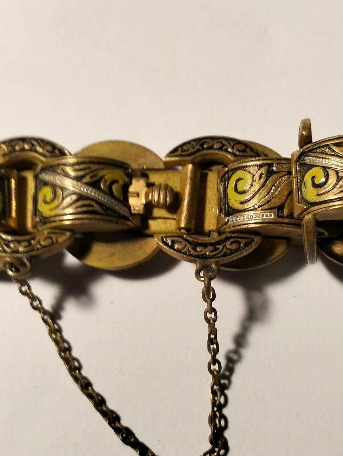 Exquisite Vintage Toledo Damascene Bracelet 3 Exquisite Vintage Toledo Damascene Bracelet - Image 3