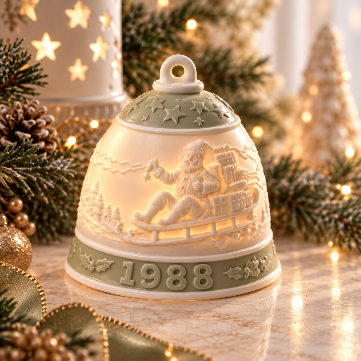 Beautiful Christmas Bell Ornament by Llardo 1 Beautiful Christmas Bell Ornament by Llardo