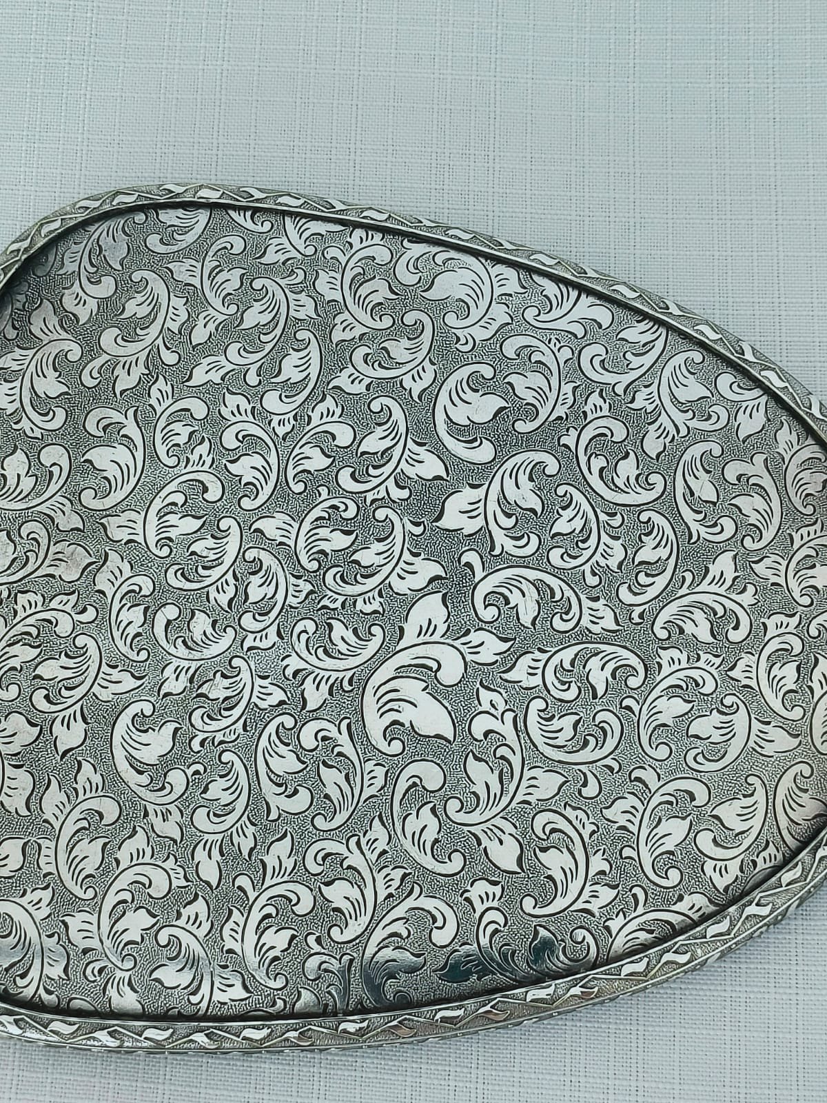 Charming Vintage Silver Plated Hand Mirror 2 Charming Vintage Silver Plated Hand Mirror - Image 2
