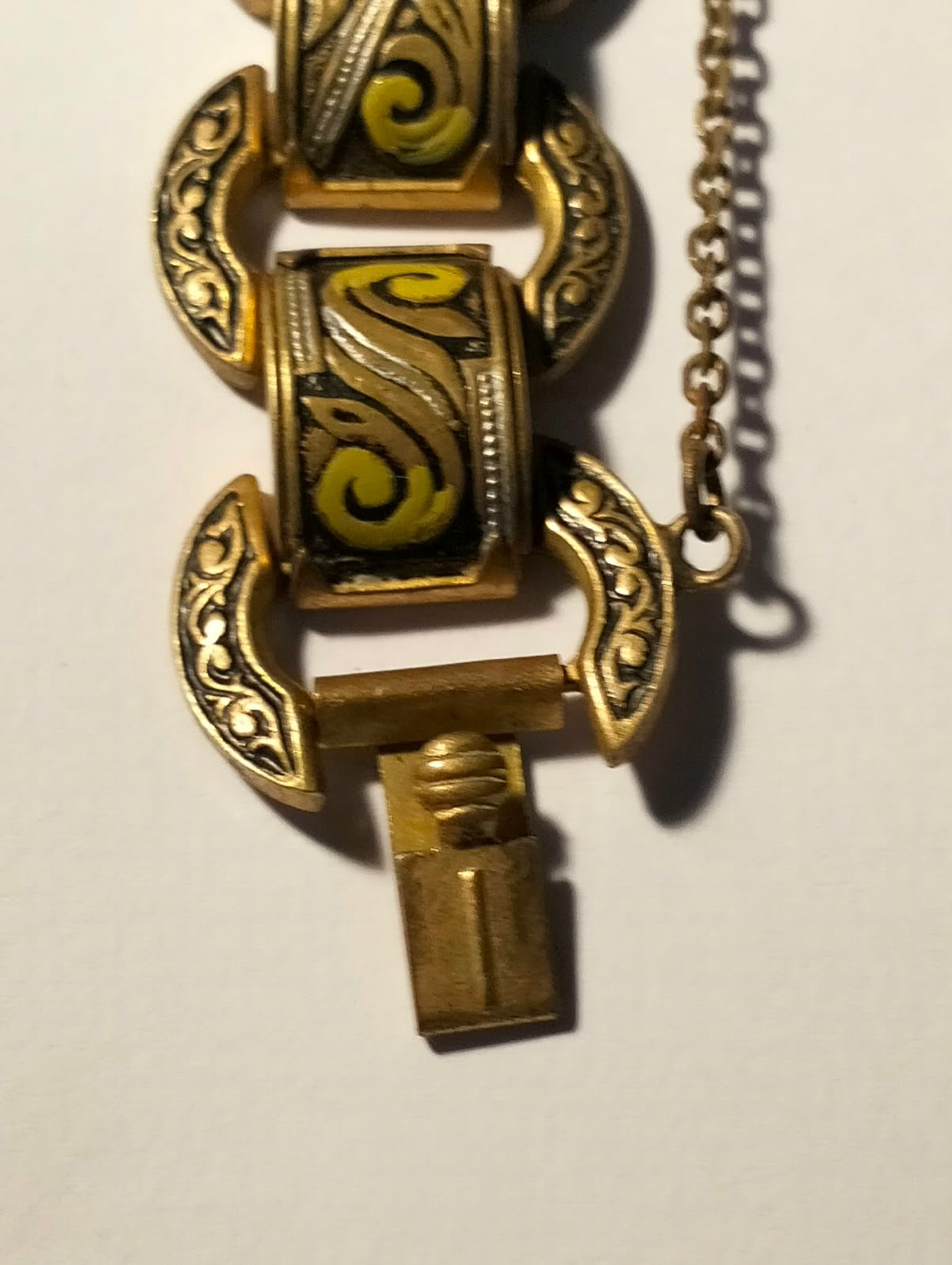 Exquisite Vintage Toledo Damascene Bracelet 6 Exquisite Vintage Toledo Damascene Bracelet - Image 6