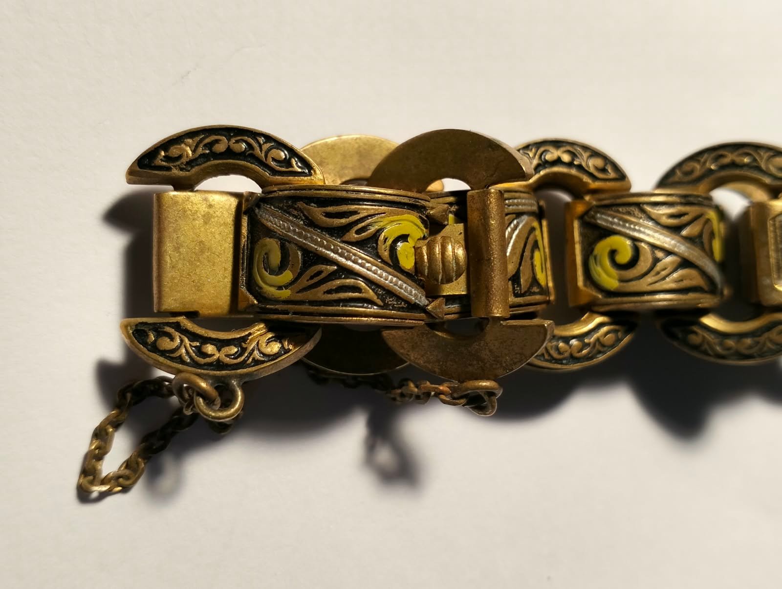 Exquisite Vintage Toledo Damascene Bracelet 7 Exquisite Vintage Toledo Damascene Bracelet - Image 7