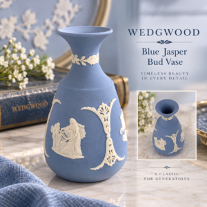 Wedgwood Blue Jasper Bud Vase