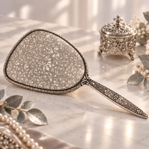 Vintage Silver Plated Hand Mirror