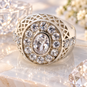 Sterling Silver Cubic Zirconia Ring