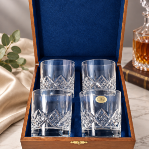 Boxed Set Crystal Whiskey Tumblers